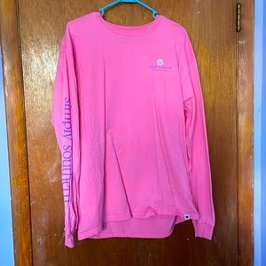 Pink pineapple Simply Southern long sleeve t-shirt